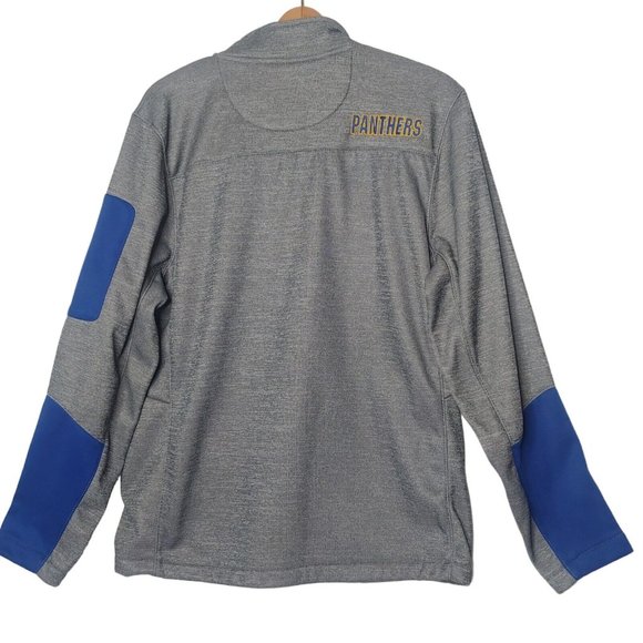 University Of Pittsburgh Pitt Panthers Colosseum Men M Jacket Gray Full Zip Up - Picture 8 of 11